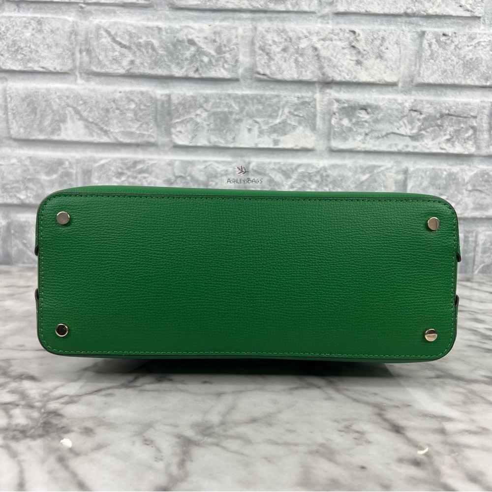 Kate Spade Darcy Small Satchel Crossbody In Green Bean - Picture 7 of 12